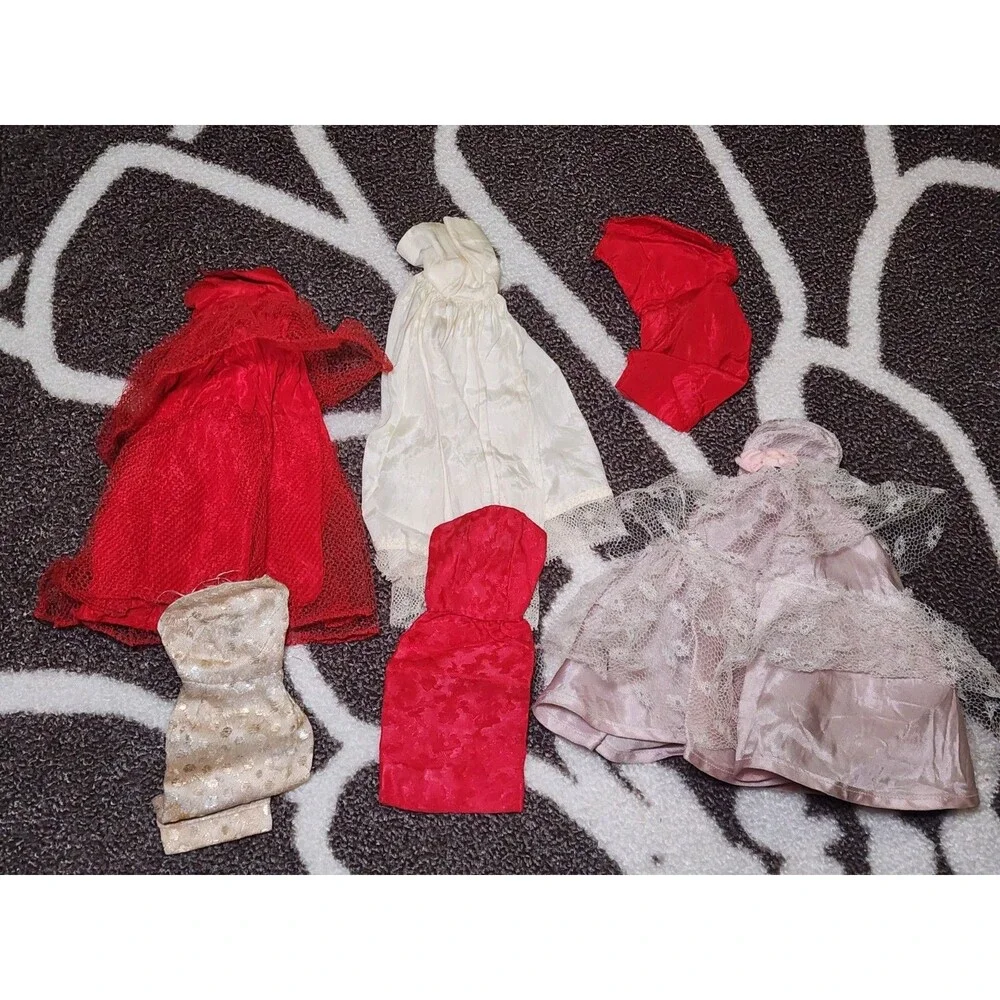 Vintage Barbie Clothing Lot 50+ Pieces 1960s Dresses Pants Skirts Mix TLC